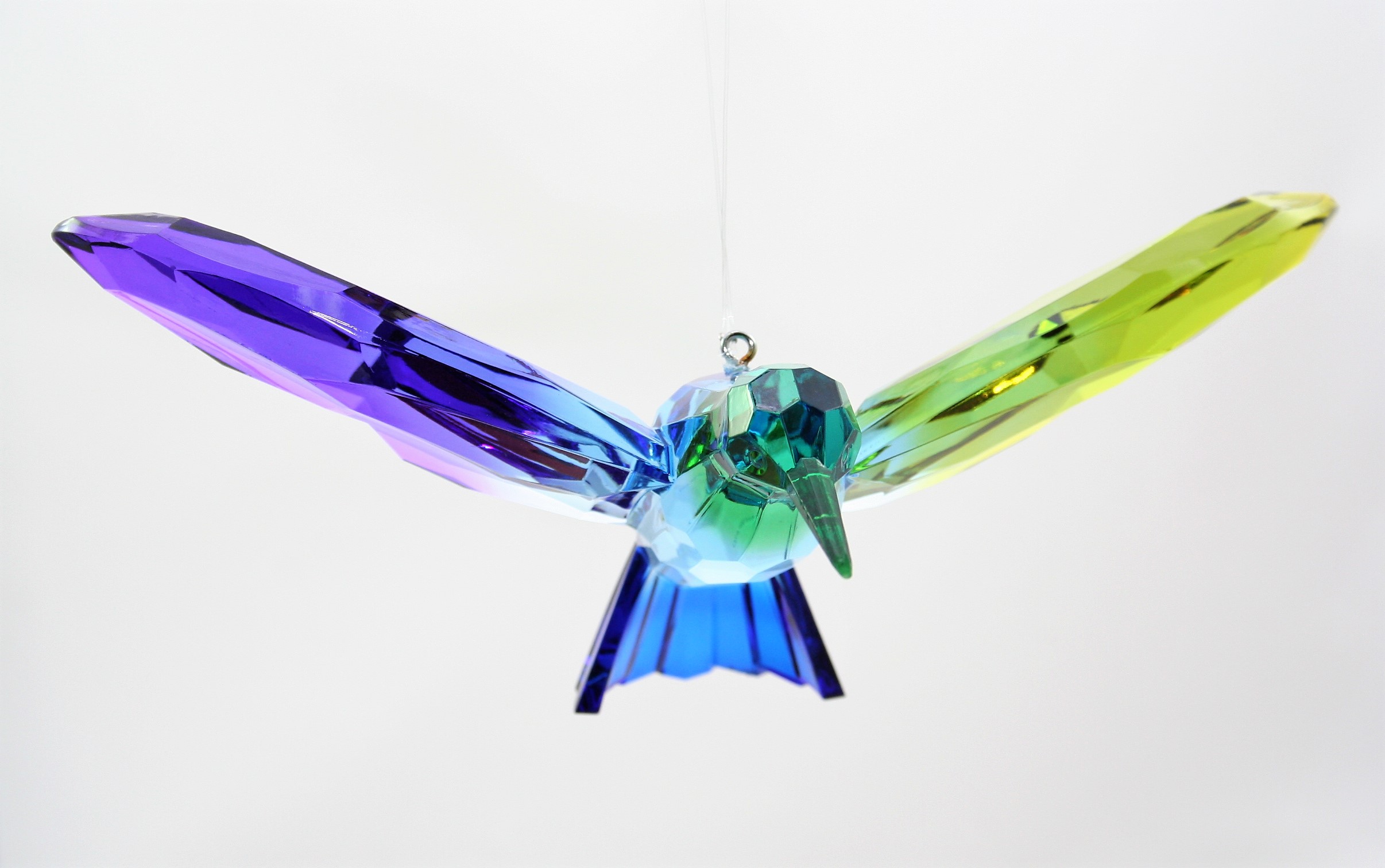 Blue Ganz Crystal Expressions Acrylic Hummingbird Ornament 4" ACRY-588 