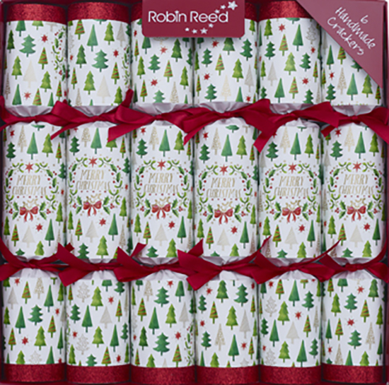 Robin Reed H8 Holiday 6pc 12in Themed Crackers London Christmas Sights 61822 
