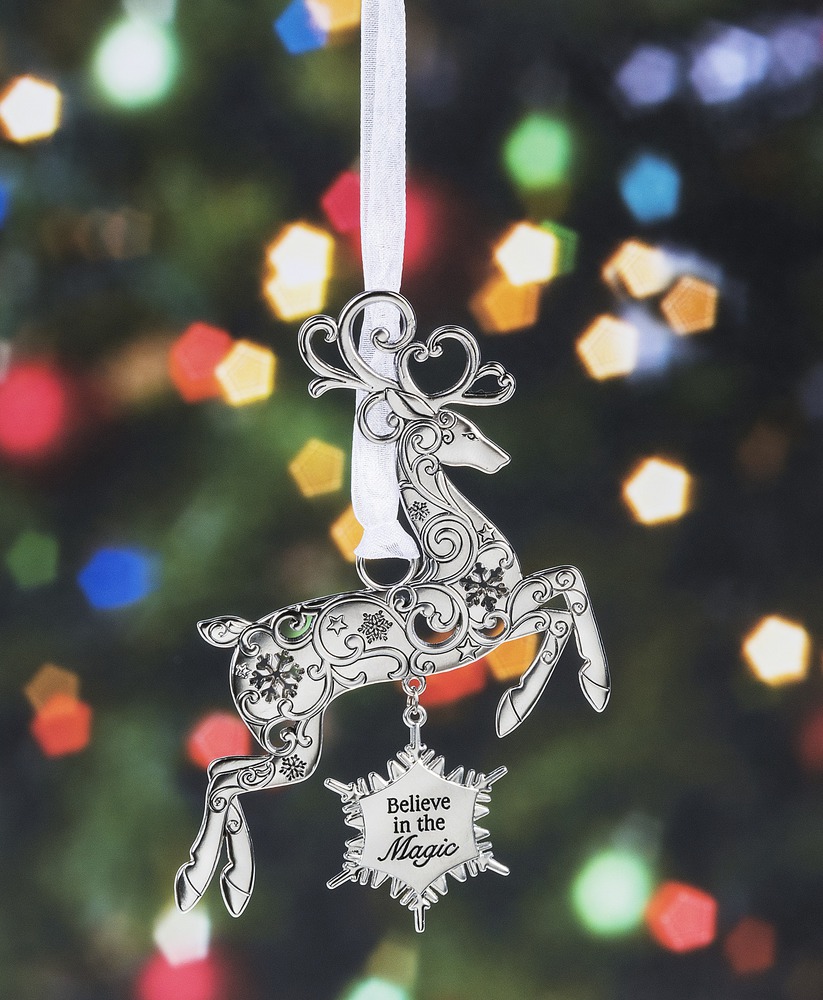 Ganz H8 Christmas Baby's 1st Rocking Reindeer Zinc 3in Ornament EX26031 