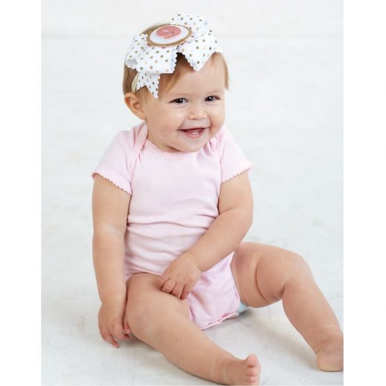 Mud Pie E0 The Kids Shoppe Girl Baby 1st Year Monthly Milestone Soft Headband 