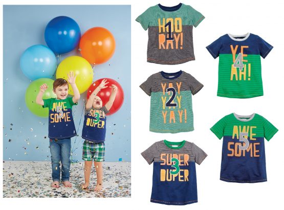 Choose Age Mud Pie E1 Kids Birthday Boy Toddler Short Sleeve Tee T-Shirt 