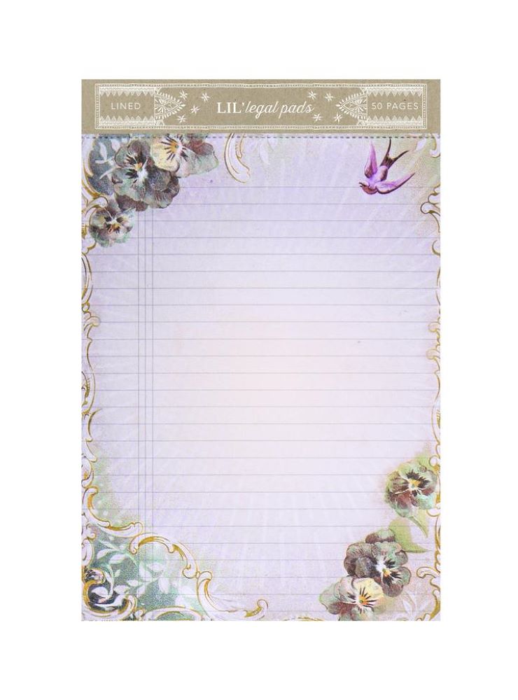 Papaya E1 Women's Art 4x7in 50 Lined Pages Little Legal List Pad LLP Choose 
