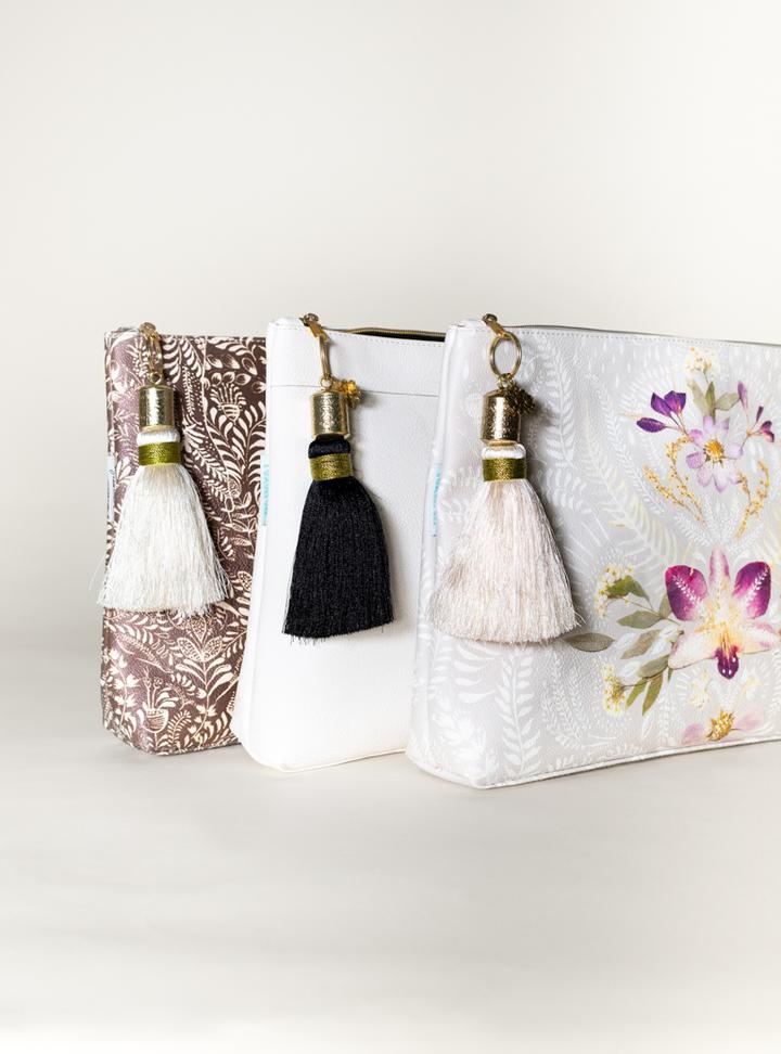 Punch Studio E8 Floral Gift Bag Set of 2 Large or 2 Medium Paris Sparkle 